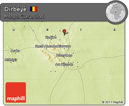 Physical Map of Dirbéyé