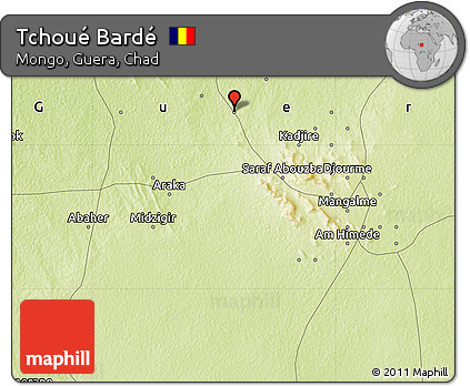 Physical Map of Tchoué Bardé