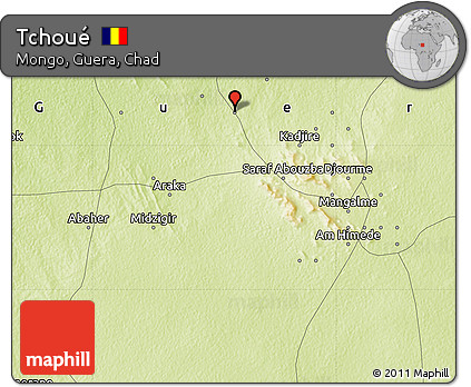 Physical Map of Tchoué