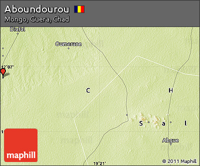 Physical Map of Aboundourou