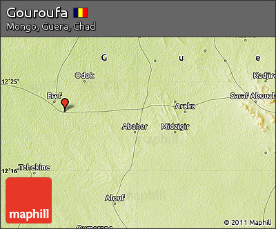 Physical Map of Gouroufa