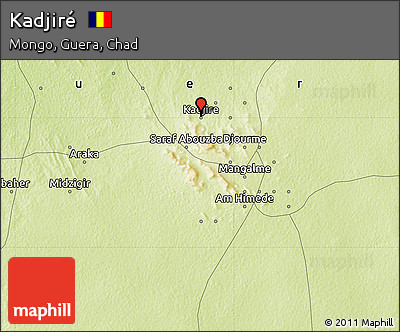 Physical Map of Kadjiré