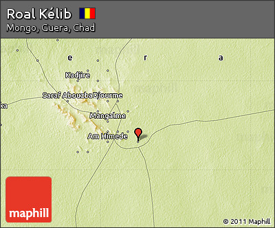 Physical Map of Roal Kélib