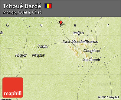 Physical Map of Tchoué Bardé