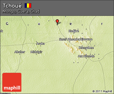 Physical Map of Tchoué
