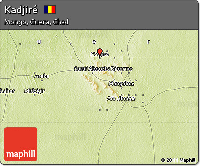 Physical Map of Kadjiré