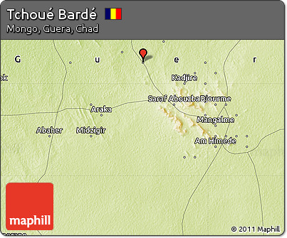 Physical Map of Tchoué Bardé