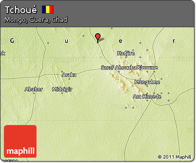 Physical Map of Tchoué