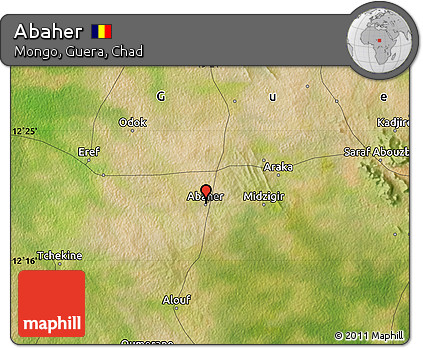 Satellite Map of Abaher