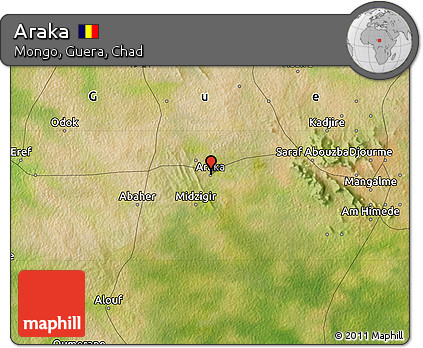 Satellite Map of Araka