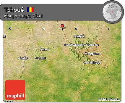Satellite Map of Tchoué