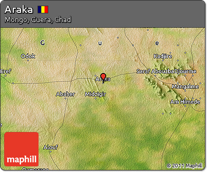 Satellite Map of Araka