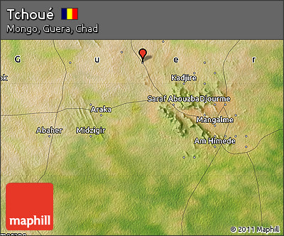 Satellite Map of Tchoué
