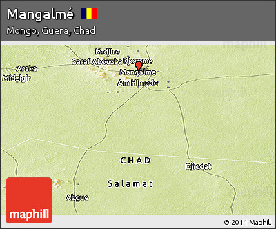Physical Panoramic Map of Mangalmé