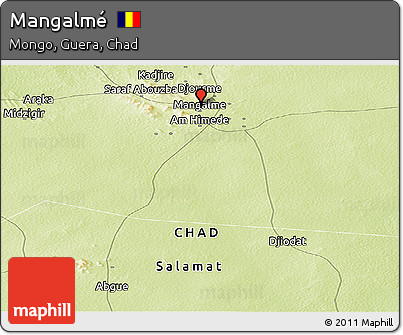 Physical Panoramic Map of Mangalmé