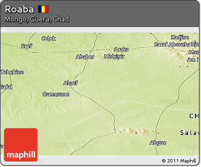 Physical Panoramic Map of Roaba