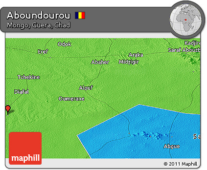 Political Panoramic Map of Aboundourou