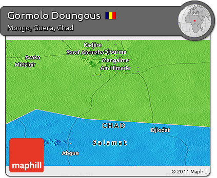 Political Panoramic Map of Gormolo Doungous