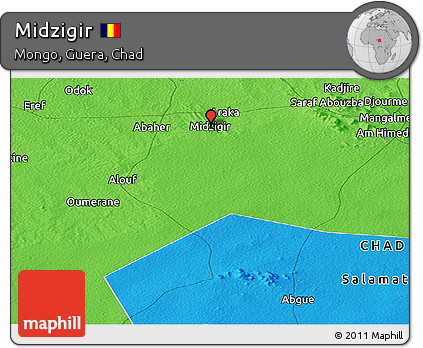 Political Panoramic Map of Midzigir