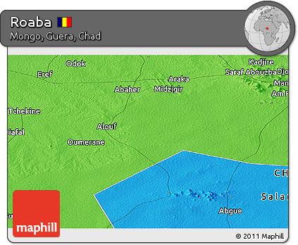 Political Panoramic Map of Roaba