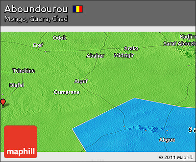 Political Panoramic Map of Aboundourou