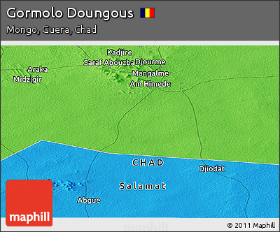 Political Panoramic Map of Gormolo Doungous