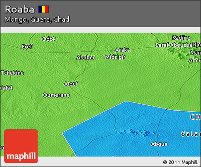Political Panoramic Map of Roaba