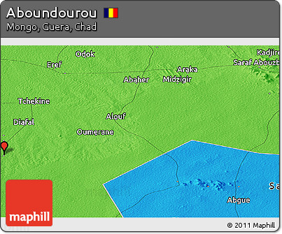 Political Panoramic Map of Aboundourou