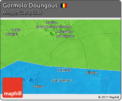 Political Panoramic Map of Gormolo Doungous
