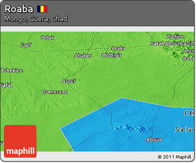 Political Panoramic Map of Roaba