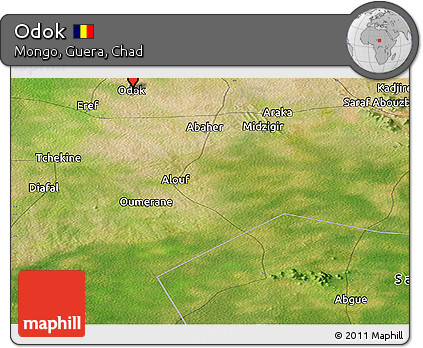 Satellite Panoramic Map of Odok