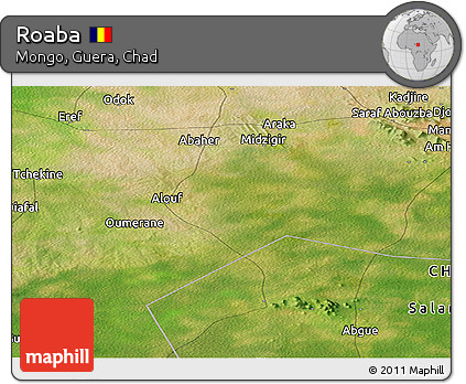 Satellite Panoramic Map of Roaba
