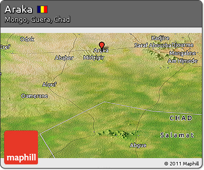 Satellite Panoramic Map of Araka