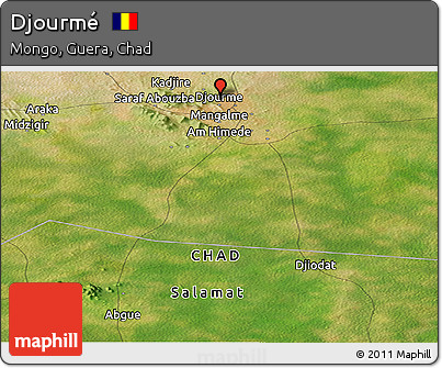 Satellite Panoramic Map of Djourmé