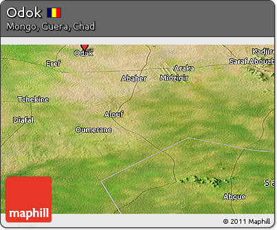 Satellite Panoramic Map of Odok