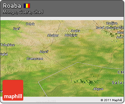 Satellite Panoramic Map of Roaba