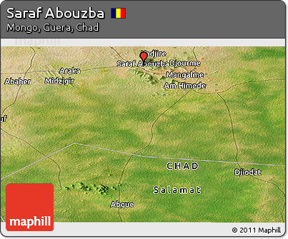 Satellite Panoramic Map of Saraf Abouzba