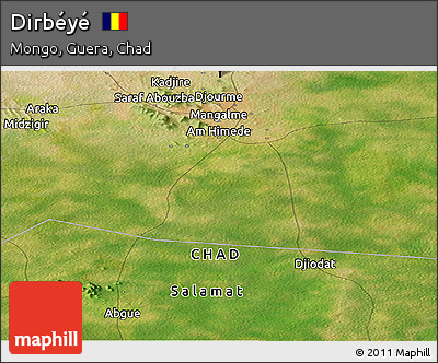 Satellite Panoramic Map of Dirbéyé
