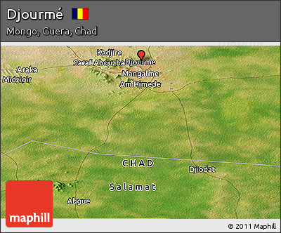 Satellite Panoramic Map of Djourmé