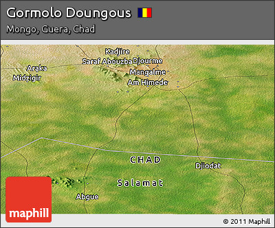 Satellite Panoramic Map of Gormolo Doungous