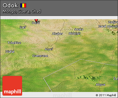 Satellite Panoramic Map of Odok