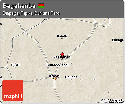 Shaded Relief 3D Map of Bagahanba