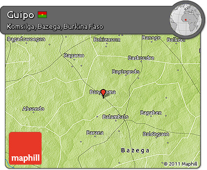 Physical 3D Map of Guipo