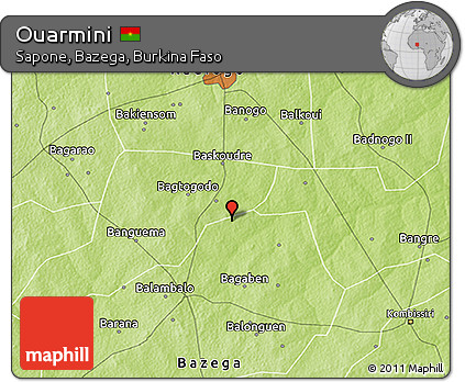 Physical 3D Map of Ouarmini