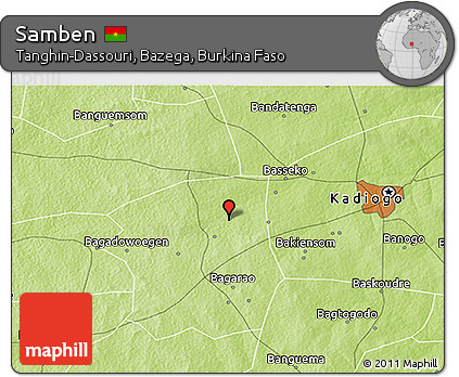 Physical 3D Map of Samben
