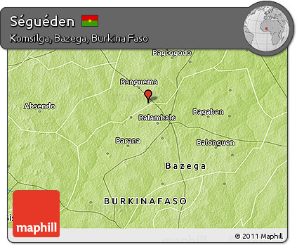 Physical 3D Map of Séguéden