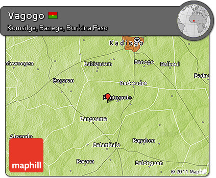 Physical 3D Map of Vagogo