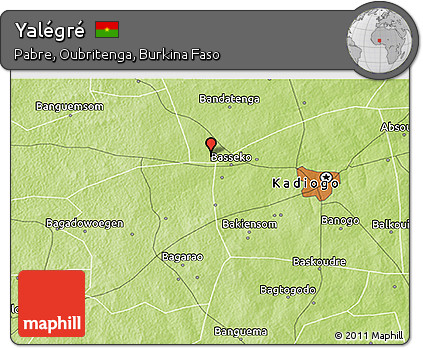 Physical 3D Map of Yalégré