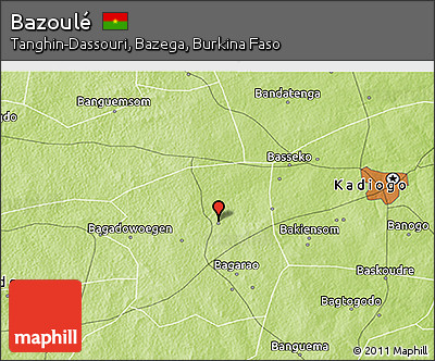 Physical 3D Map of Bazoulé