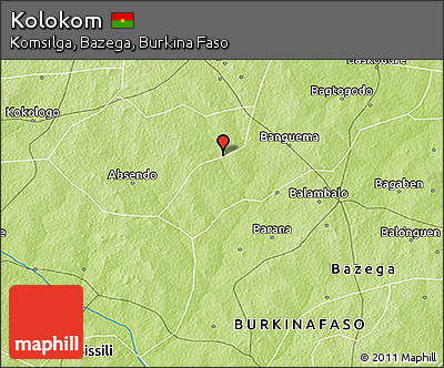 Physical 3D Map of Kolokom
